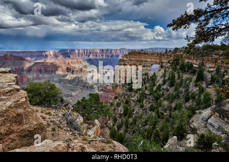 Grand Canyon, Engel Fenster, Cape Royal View Point, North Rim, Arizona, USA, Nordamerika Stockfoto