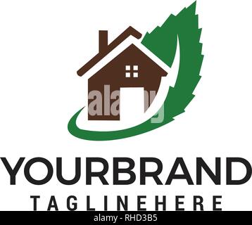 Green House logo Vorlage vektor Icon Design Stock Vektor