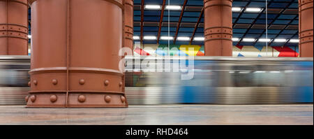 Olaias Metro U-Bahnhof Lissabon Portugal Stockfoto