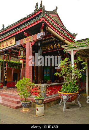 Die historische Hainan Montagehalle in der UNESCO-Zentrale vietnamesischen Stadt Hoi An Stockfoto