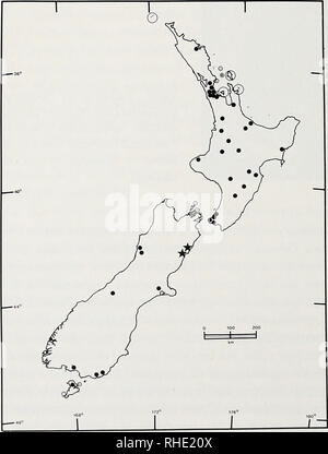 . Bonner zoologische nach 1550. Zoologie. 114 Die Art ist in den meisten Bereichen Neuseeland verteilt, mit Ausnahme des äußersten Norden der Nordinsel und der South Central South Island (Pickard &Amp; Städte 1988) (McCann 1956 mistakingly dieses Taxons in Verteilung im Norden der Insel beschränkt zu sein glaubten) (Abb. 37). Northern offshore Island Records gehören Great Barrier (Newman & Amp; Städte 1985), Little Barrier und Waiheke Island (McCallum &Amp; Harker 1982). (Eine zweifelhafte Datensatz besteht aus Middle Island in the Mercury Group, Atkinson 1964). Städte &Amp; Robb (1986) als Stockfoto