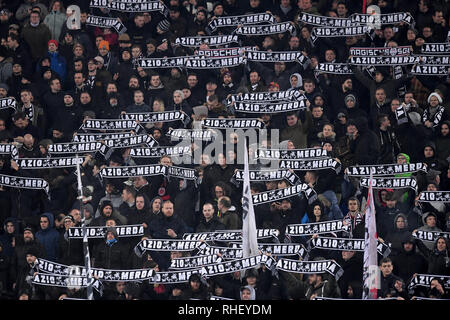 Eintracht Anhänger Roma 13-12-2018 Olympiastadion Fußball Europa League 2018/2019 Gruppe H Latium - Eintracht Frankfurt Foto Antonietta Baldassa Stockfoto