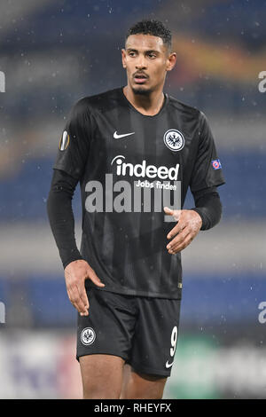 Sebastien Haller Frankfurt. Roma 13-12-2018 Olympiastadion Fußball Europa League 2018/2019 Gruppe H Latium - Eintracht Frankfurt Foto Antonietta Stockfoto