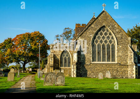 Pfarrkirche St. Botolph, Northfleet, Gravesend, Kent Stockfoto
