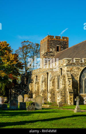 Pfarrkirche St. Botolph, Northfleet, Gravesend, Kent Stockfoto