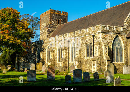 Pfarrkirche St. Botolph, Northfleet, Gravesend, Kent Stockfoto