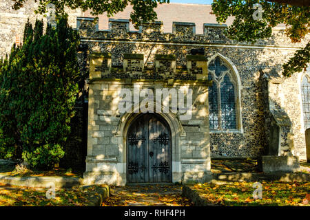 Pfarrkirche St. Botolph, Northfleet, Gravesend, Kent Stockfoto