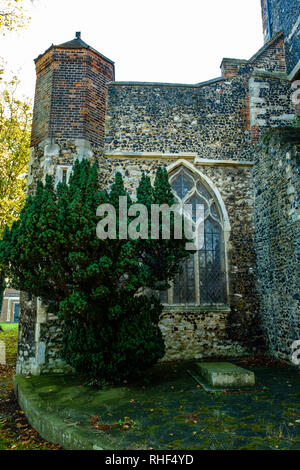 Pfarrkirche St. Botolph, Northfleet, Gravesend, Kent Stockfoto