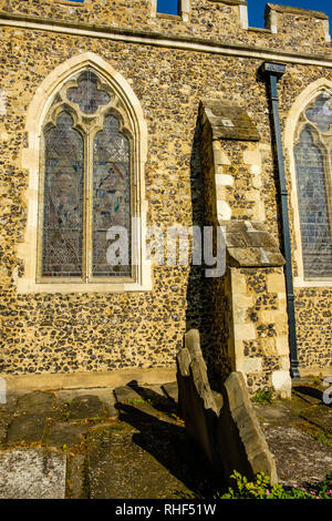 Pfarrkirche St. Botolph, Northfleet, Gravesend, Kent Stockfoto