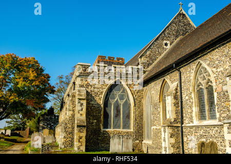 Pfarrkirche St. Botolph, Northfleet, Gravesend, Kent Stockfoto