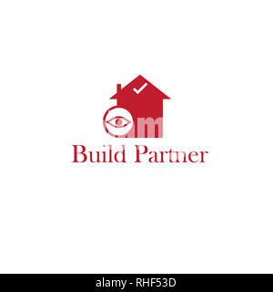 Abstract home Logo Design Stockfoto