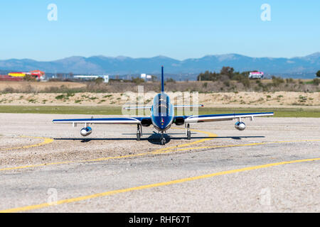 RC Modell Aermacchi MB 339 Turbine angetrieben Stockfoto