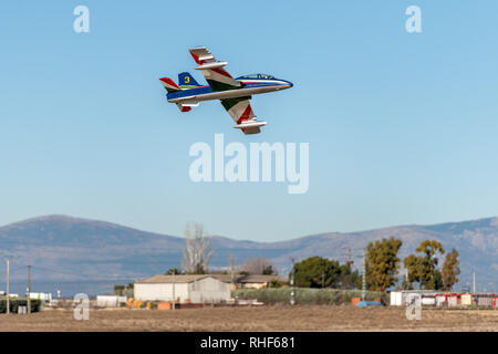 RC Modell Aermacchi MB 339 Turbine angetrieben Stockfoto