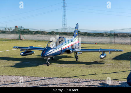 RC Modell Aermacchi MB 339 Turbine angetrieben Stockfoto