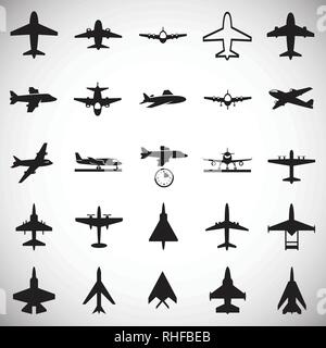 Flugzeug Symbole auf dem weißen Hintergrund für Grafik- und Webdesign, modernen einfachen Vektor unterzeichnen. Internet Konzept. Trendy Symbol für Web site Design web-Taste oder mobile App. Stock Vektor