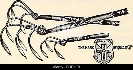 . Bolgiano von Baltimore garten Guide 1929. Samen Maryland Baltimore Kataloge; Gemüse Maryland Baltimore Kataloge; Baumschulen (Gartenbau) Maryland Baltimore Kataloge; Blumen Samen Kataloge; Gartengeräte und Zubehör Kataloge. Gonnsen Disc Kultivator gp Es gibt zwei Gründe für die Kultivierung von Pflanzen: Erste, Unkraut zu töten; zweitens, eine lockere Oberfläche über dem Boden, bricht die Kapillarwirkung zu produzieren, wodurch verhindert wird, dass die Verdunstung von Feuchtigkeit. Diese Scheibe Kultivator macht beides; wenn zog Parallelen mit dem Griff, mit dem die CD in einem Winkel zu bedienen, es schneidet die Unkräuter Stockfoto