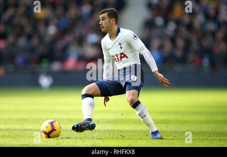 Tottenham Hotspur ist Harry Winks während der Premier League Match im Wembley Stadion, London. Stockfoto