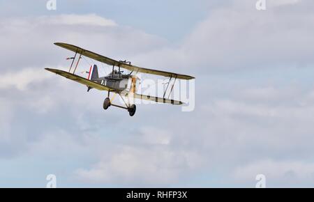 Royal Aircraft Factory S.E.5a Teil der Shuttleworth Collection und die letzten ursprünglichen flugfähig Weltkrieg 1 Flugzeuge mit einem Sieg bestätigt. Stockfoto