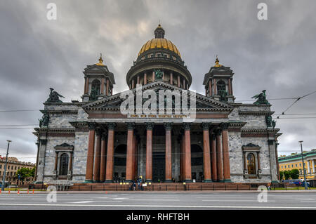 St. Isaak Kathedrale in Sankt Petersburg, Russland. Er ist der größte Christlich-orthodoxen Kirche in der Welt Stockfoto