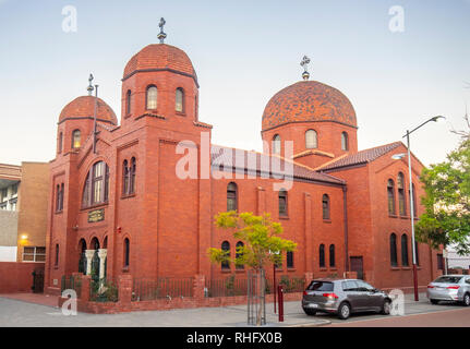 Kathedrale von St. Konstantin und Sankt Helene im Parker Street Northbridge Perth WA Australien. Stockfoto