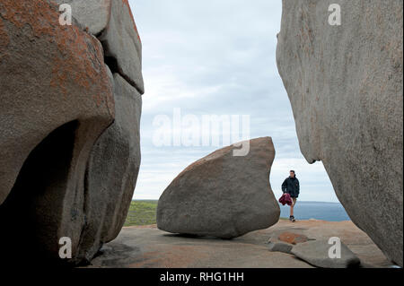 Allgemeine Ansicht der Remarkable Rocks, Kangaroo Island, South Australia, Australien Stockfoto