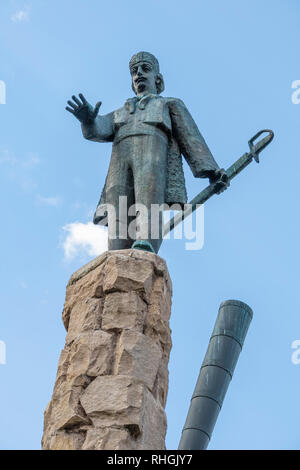 Cluj Napoca, Rumänien - 31. Juli 2018: Die Statue von Avram Iancu, Cluj-Napoca, Rumänien Stockfoto