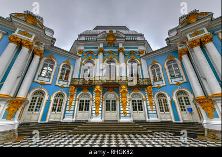 Hermitage Pavillon in Catherine Park in Zarskoje Selo (Puschkin), St. Petersburg, Russland. Stockfoto
