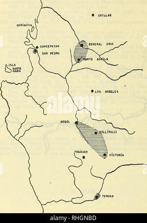 . Boletin de la Sociedad de BiologÃ-a de ConcepciÃ³n. Sociedad de BiologÃ-a de ConcepciÃ³n; Biologie; Biologie. MAPA N'2 - 50. Bitte beachten Sie, dass diese Bilder sind von der gescannten Seite Bilder, die digital für die Lesbarkeit verbessert haben mögen - Färbung und Aussehen dieser Abbildungen können nicht perfekt dem Original ähneln. extrahiert. Sociedad de BiologÃ-a de ConcepciÃ³n; Sociedad de BioquÃ - Mica de ConcepciÃ³n; Universidad de ConcepciÃ³n. [ConcepciÃ³N Universidad de ConcepciÃ³n] Stockfoto