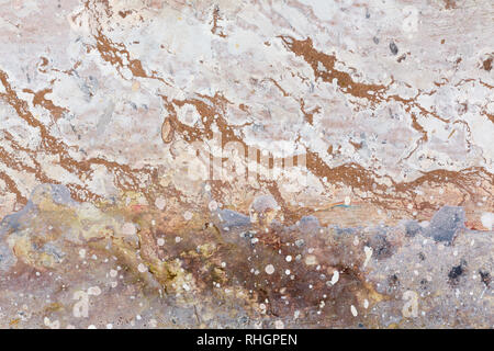 Beige Farben. Von Hand bemalt Abstract grunge Hintergrund. Zusammenfassung Hintergrund, Tinte Marmor Textur. Stockfoto