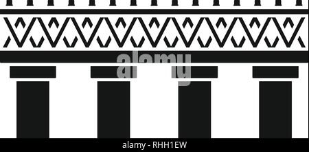 Alte Eisenbahnbrücke Symbol. Einfache Abbildung der alten Eisenbahnbrücke vektor Symbol für Web Design auf weißem Hintergrund Stock Vektor