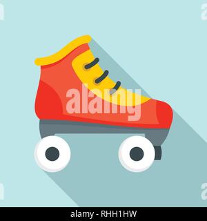 Rollschuhe Symbol. Flache Darstellung der rollschuhe Vektor Symbol für Web Design Stock Vektor
