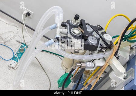 Anästhesiesystem im Krankenhaus Op. Stockfoto