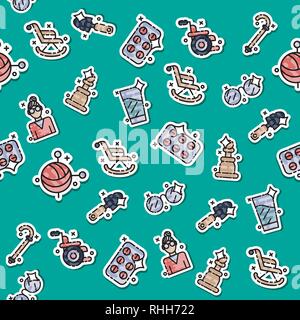 Farbige alter Muster. Vector Illustration, EPS 10. Stock Vektor