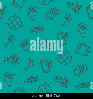 Taxi Muster. Vector Illustration EPS 10. Stock Vektor