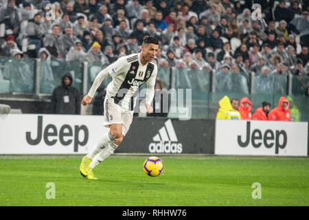 Turin, Italien. 2. Feb 2019. Während der Fußball, Serie A: Juventus FC vs Parma. Das Spiel endete 3-3. In der Allianz Stadion in Turin, 2. Februar 2019 Credit: Alberto Gandolfo/Alamy leben Nachrichten Stockfoto