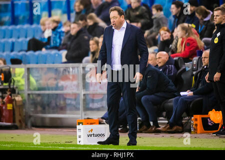 ARNHEM, Vitesse - SC Heerenveen 2-2, 02-02-2019 Fußball, niederländischen Eredivisie Saison 2018 - 2019, Stadion de Gelredome, Vitesse Trainer Leonid Slutskiy Stockfoto