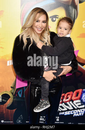 Los Angeles, USA. 2. Feb 2019. Naya Rivera besucht die Premiere von Warner Bros. Pictures'' Die Lego Film 2: Der zweite Teil' im Regency Dorf Theater am 2. Februar 2019 in Westwood, Kalifornien. Quelle: Jeffrey Mayer/Alamy leben Nachrichten Stockfoto