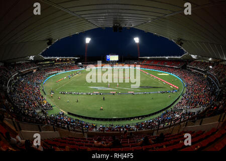 Makellos sauber, Stadion, Sydney, Australien. 3 Feb, 2019. HSBC Sydney Rugby Sevens; eine Weitwinkelansicht makellos Stadion Credit: Aktion plus Sport/Alamy leben Nachrichten Stockfoto