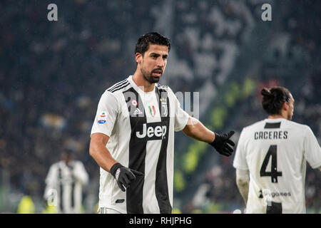 Turin, Italien. 02 Feb, 2019. Während der Fußball Serie A Gleichen FC Juventus vs Parma. Das Spiel endete 3-3 in der Allianz Stadion in Turin. Credit: Alberto Gandolfo/Pacific Press/Alamy leben Nachrichten Stockfoto