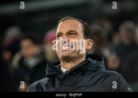 Turin, Italien. 02 Feb, 2019. Während der Fußball Serie A Gleichen FC Juventus vs Parma. Das Spiel endete 3-3 in der Allianz Stadion in Turin. Credit: Alberto Gandolfo/Pacific Press/Alamy leben Nachrichten Stockfoto