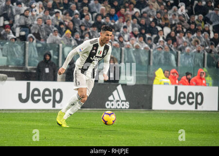 Turin, Italien. 02 Feb, 2019. Während der Fußball Serie A Gleichen FC Juventus vs Parma. Das Spiel endete 3-3 in der Allianz Stadion in Turin. Credit: Alberto Gandolfo/Pacific Press/Alamy leben Nachrichten Stockfoto