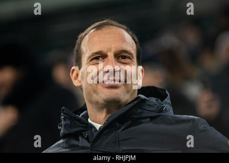 Turin, Italien. 02 Feb, 2019. Die Fußball Serie A Gleichen FC Juventus vs Parma. Das Spiel endete 3-3 in der Allianz Stadion in Turin. Credit: Alberto Gandolfo/Pacific Press/Alamy leben Nachrichten Stockfoto