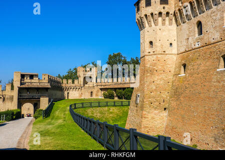 Castello di Gradara - Pesaro - Marken - Italien Stockfoto