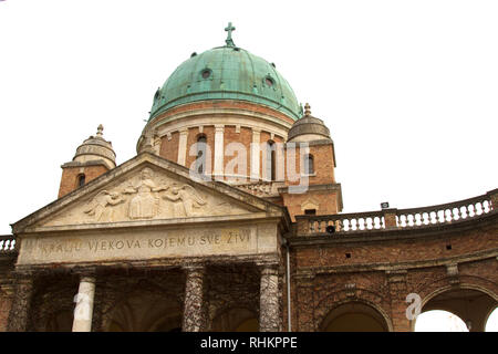 Eingang Mirogoj Friedhof, Zagreb, Kroatien Stockfoto