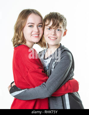 Bruder und Schwester Stockfoto