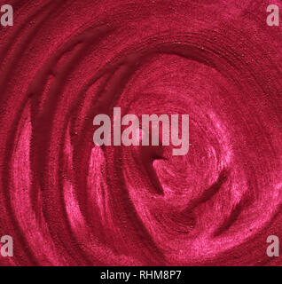 Dunkel Rot, Burgund Textur matter Lippenstift Stockfoto