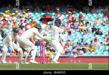 Indien dominiert der erste Tag der abschließenden Test gegen Australien durch ein Jahrhundert von Cheteshwar Pujara bietet: Ajinkya Rahane Wo: Sydney, Australien: 03 Jan 2019 Credit: WENN.com Stockfoto