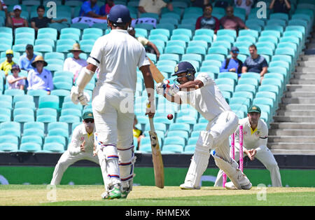 Indien dominiert der erste Tag der abschließenden Test gegen Australien durch ein Jahrhundert von Cheteshwar Pujara bietet: mayank Agarwal, Wo: Sydney, Australien: 03 Jan 2019 Credit: WENN.com Stockfoto