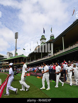 Indien dominiert der erste Tag der abschließenden Test gegen Australien durch ein Jahrhundert von Cheteshwar Pujara bietet: Virat Kohli, Wo: Sydney, Australien: 03 Jan 2019 Credit: WENN.com Stockfoto