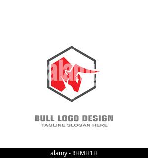 Red Bull Logo Design, Vektor Symbol auf weißem Hintergrund Stock Vektor